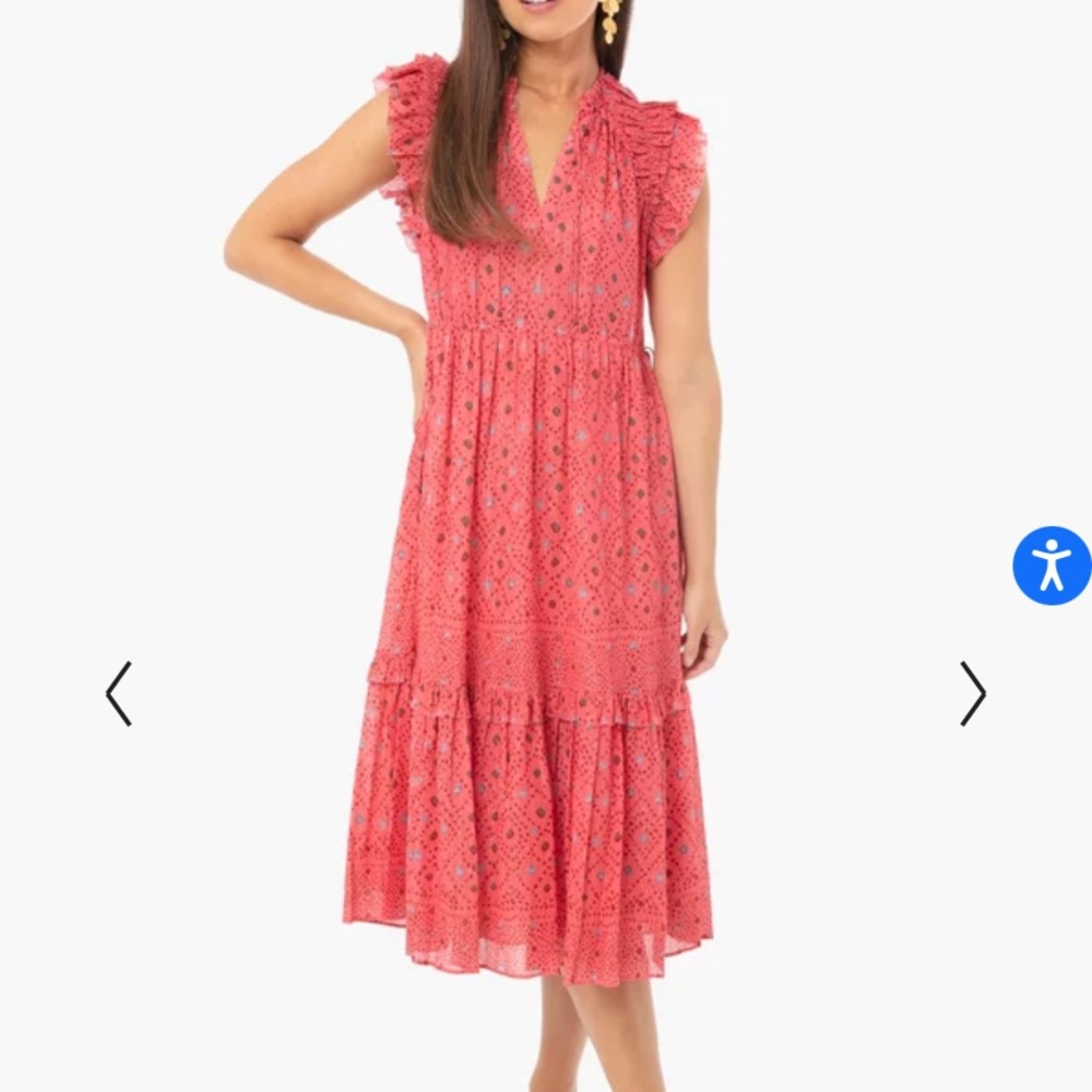 Ulla Johnson Linnea midi dress in hibiscus